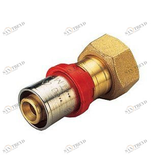 Муфта с накидной гайкой под евроконус 16x3/4''EK пресс TIEMME 1650076