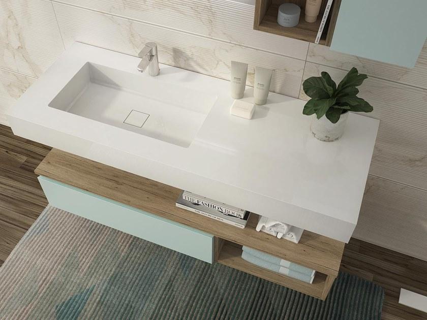 LEGNOBAGNO Подвесная тумба под умывальник из HPL с зеркалом Freedom lineare sun-id-1411531 - Вид №1