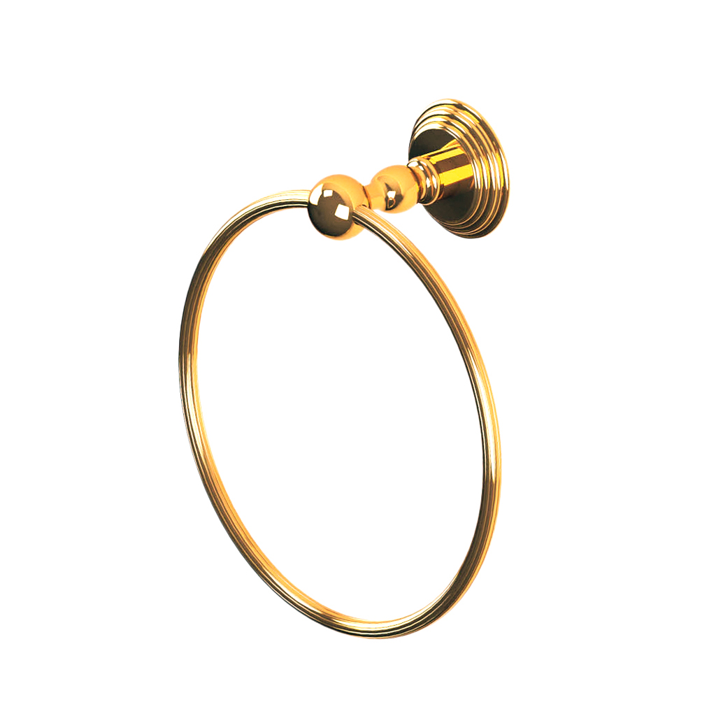 C39-510 C39-510 Кольцо для полотенца настенное АЛИЗЕ КАННЕЛЕ Cristal & Bronze ALIZÉ CANNELÉ  - Вид №1