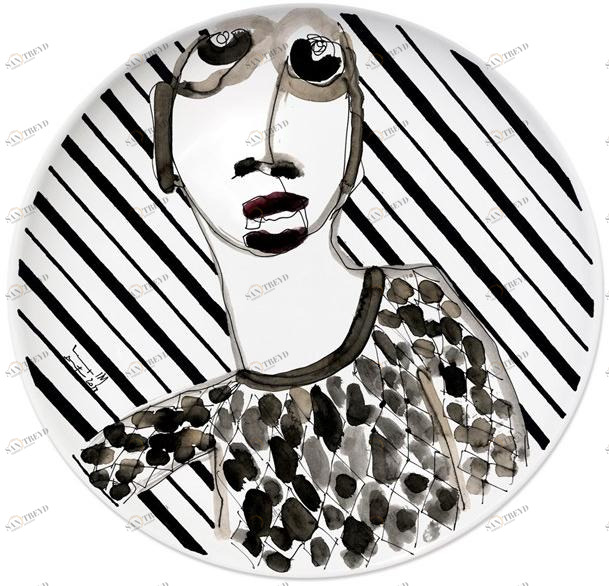 Kiasmo Керамическая тарелка Portrait K+mp1