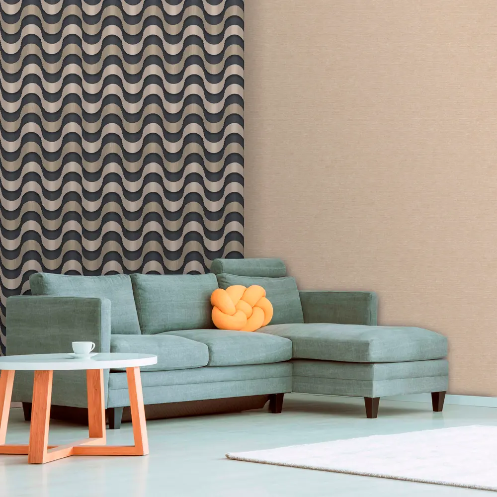 ОБОИ 1,06Х10М ФЛИЗ FLOW ЧЕР OR8022-22 ORNAMY STLM-2165721 - Вид №3