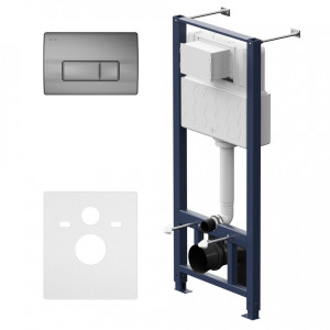 I012704.8031 инсталляция для подвесного унитаза с пневматич клавишей M пластик мат никель AM.PM Pro