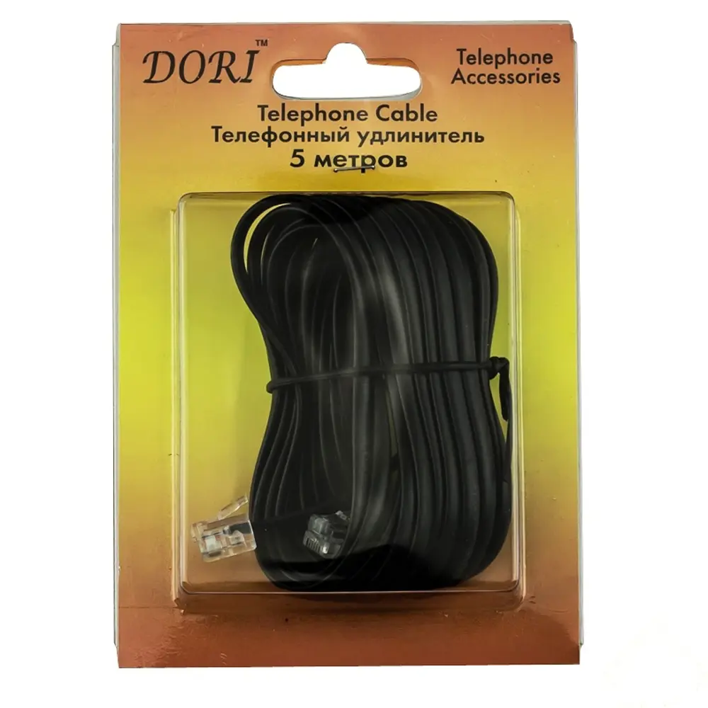 Провод телефонный Дори 6P4C 5 м 11734755 STLM-2078601 DORI 