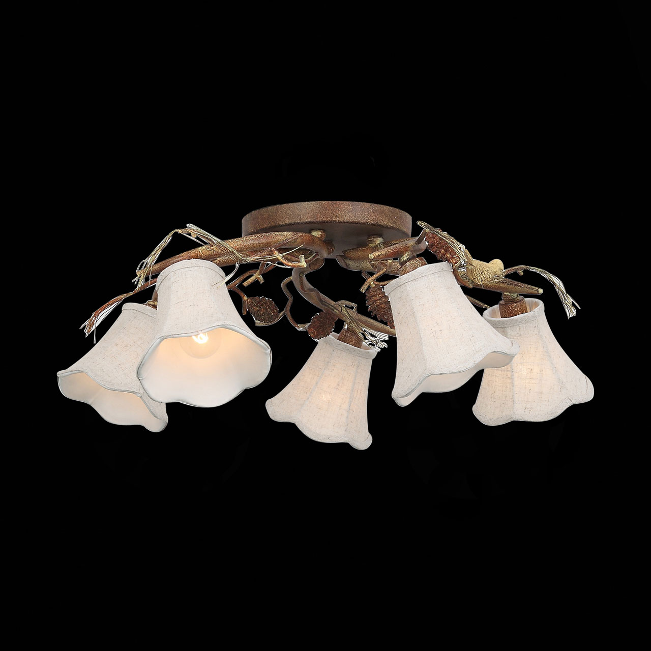 Потолочная люстра ST Luce Uccellino SL167.702.05 ST LUCE ДИЗАЙНЕРСКИЕ, UCCELLINO 109023 Бежевый  - Вид №2