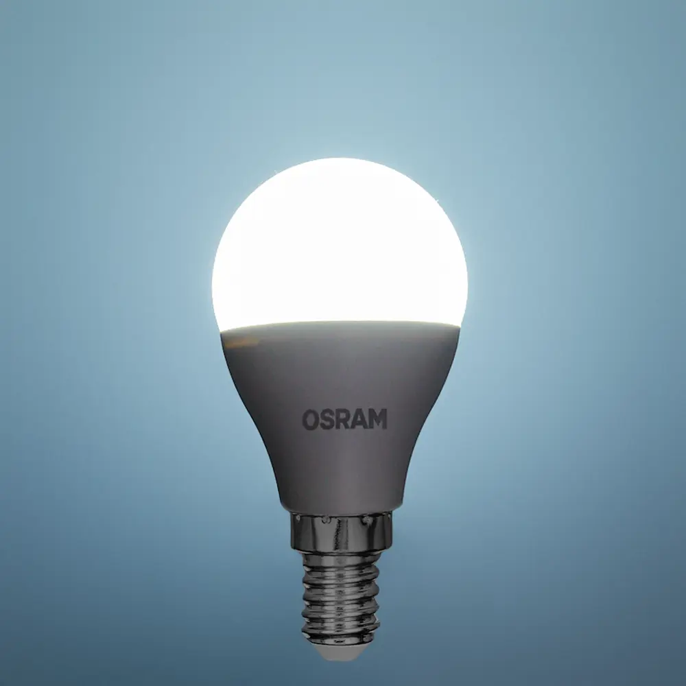Светодиодная лампа OSRAM шар 9Вт с холодным белым светом 85100793 STLM-1452420 - Вид №2