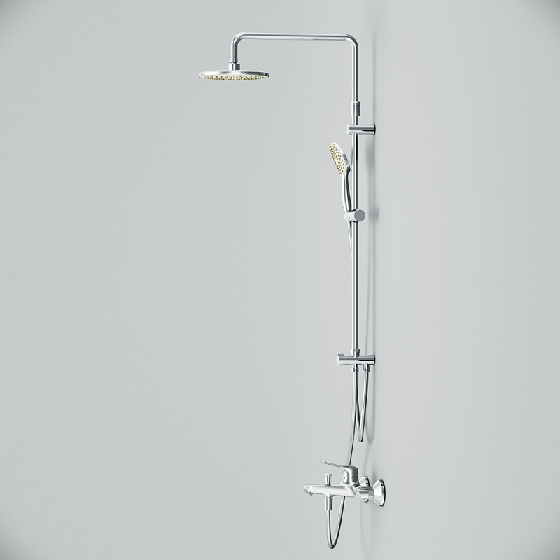 F40885C14 набор 2в1: см-ль д/ванны/душа верхний душ d 220 мм ручн.душ 110 мм 1 ф-ция душев AM.PM Sunny - Вид №9