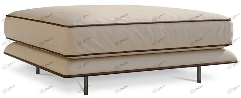 Turri Прямоугольный пуф из ткани с обивкой Blues B468