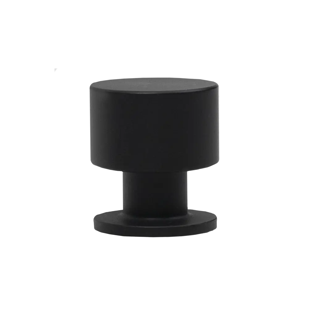 AKS Ина - мебельная ручка-кнопка матовый черный 88900470 STLM-1488453 - Вид №1
