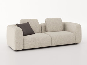 3-местный модульный тканевый диван