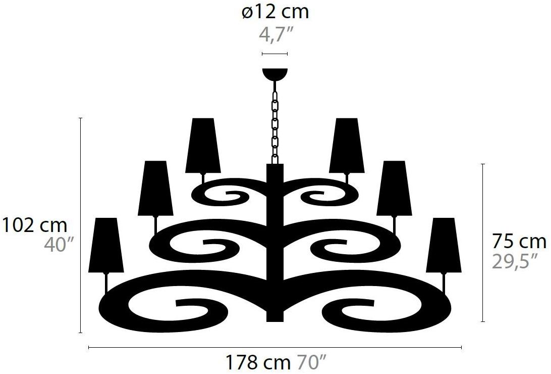 ILFARI Подвесной светильник из металла Lazy sunday 11434/11435/11438 - Вид №20