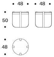 Saba Italia Круглый журнальный столик из железа и стекла sun-id-1365496 - Вид №4