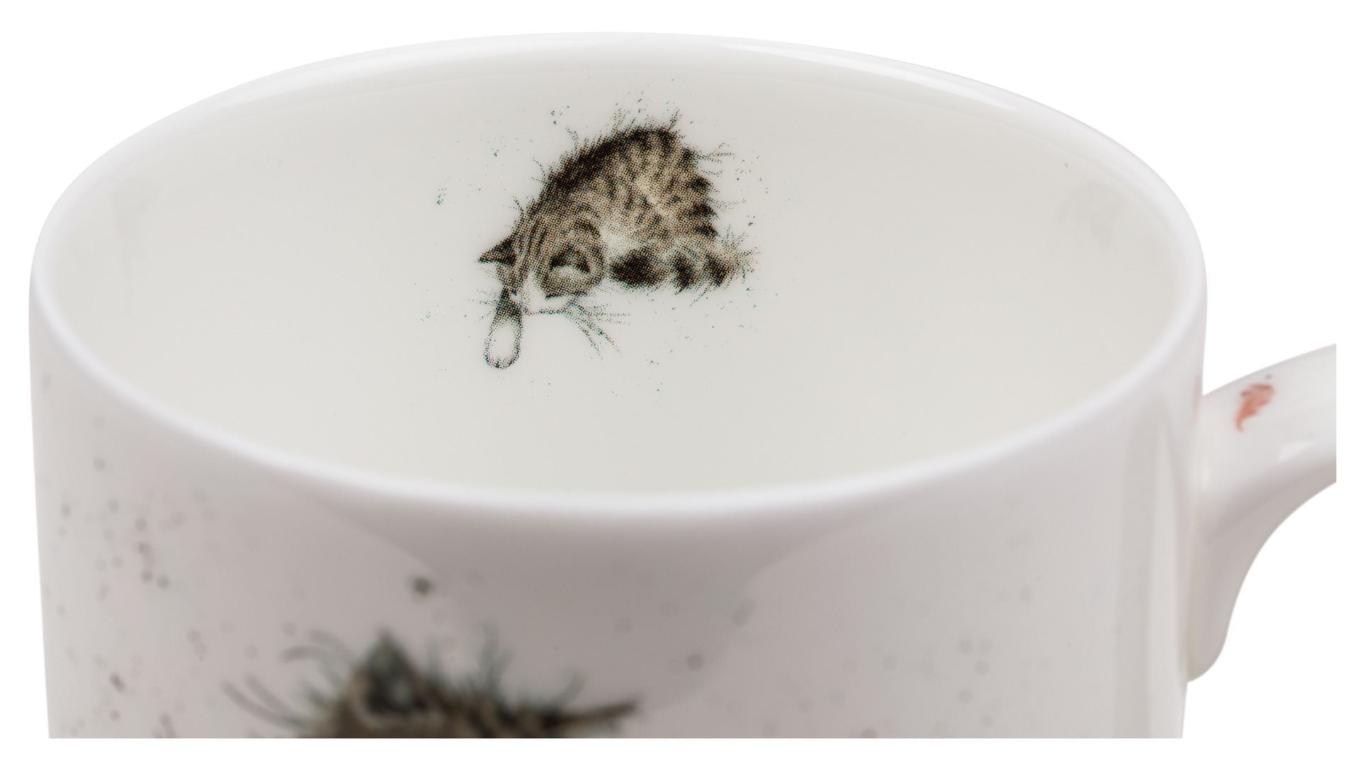 10579647 Royal Worcester Кружка Royal Worcester "Забавная фауна", "Кот и мышь" 310мл Фарфор костяной  - Вид №3