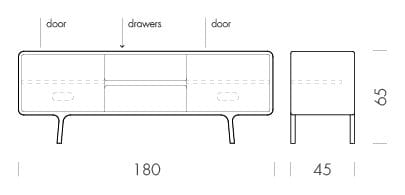 Шкаф из дуба с ящиками Gazzda Fawn ARCH-00137576 - Вид №22