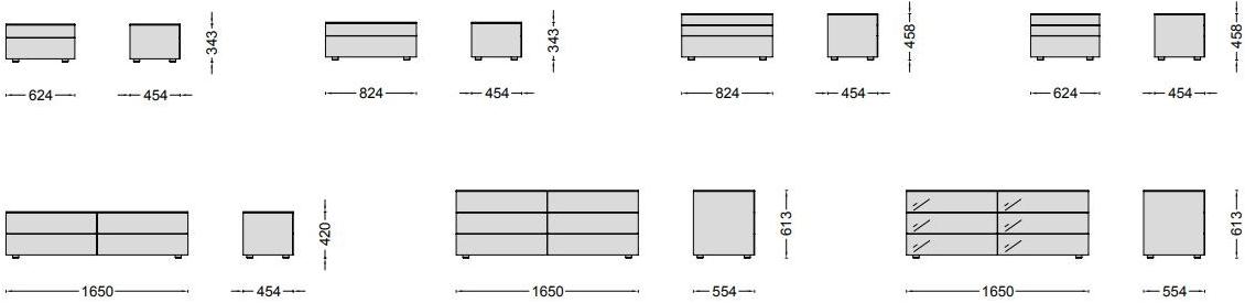 Porro Деревянная тумбочка с ящиками Boxes sun-id-1352910 - Вид №4