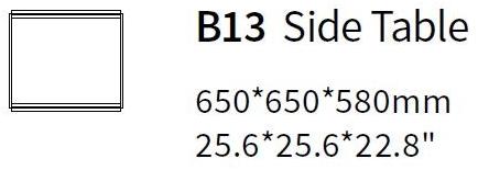 HC28 Cosmo Журнальный столик квадратный Fond B13 - Вид №1