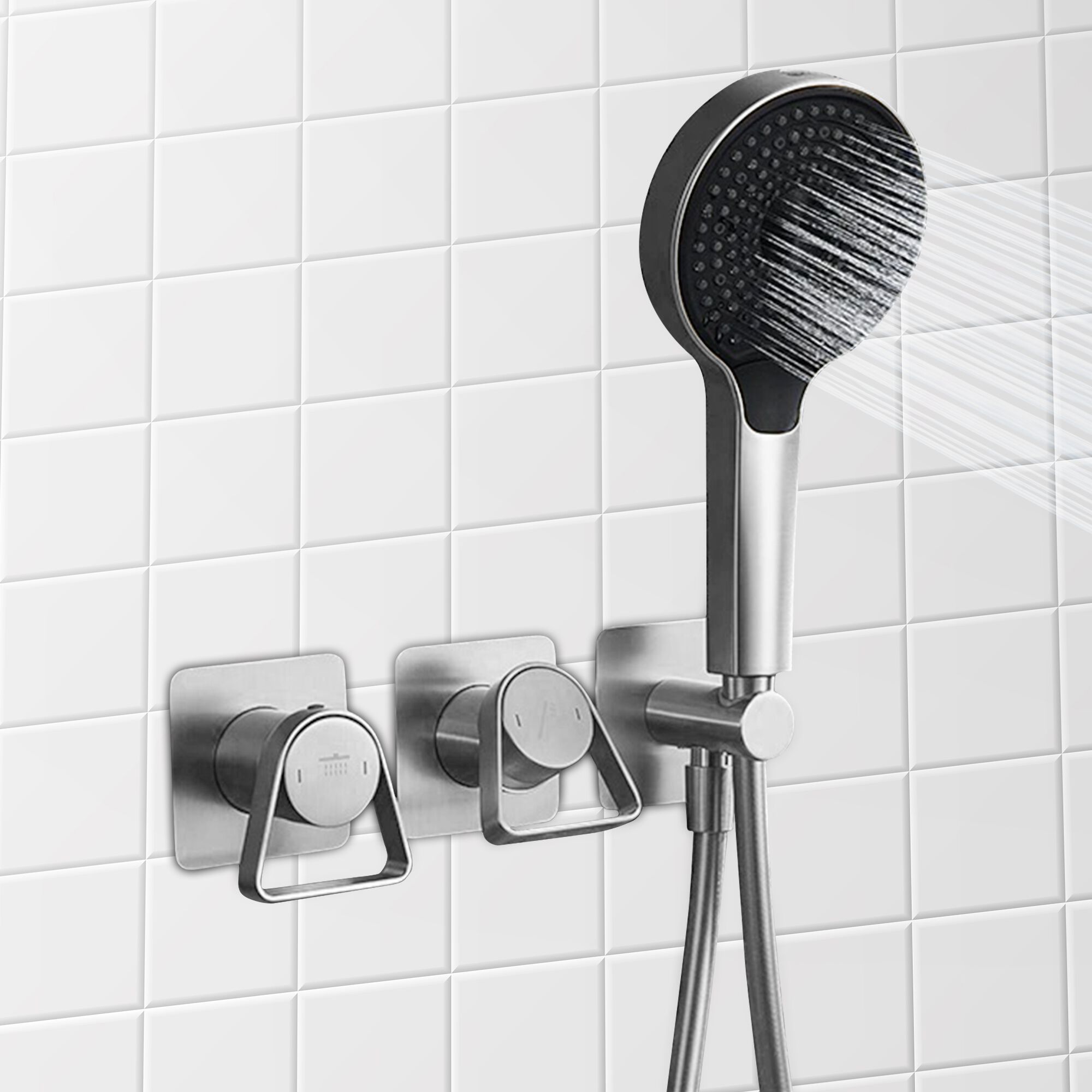 Набор для душа с одной ручкой и 4 отверстиями Fontana Showers OVADA ARCH-00029895 - Вид №1