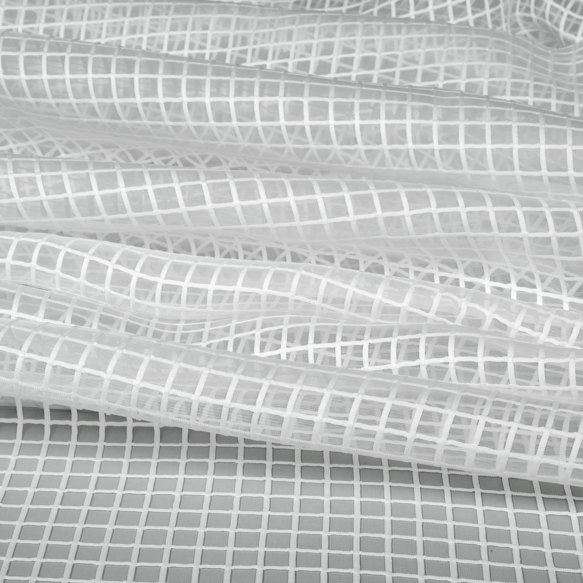 82306573 Тюль на ленте «Саро», 260х250 см, клетка, цвет белый Santreyd  - Вид №2