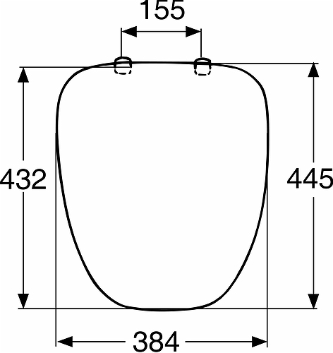 9128022001 Крышка сиденье для унитаза IDO  - Вид №1