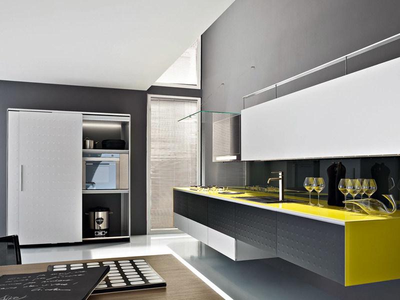 VALCUCINE Кухня из алюминия, окрашенного в белый цвет Riciclantica sun-id-1430428 - Вид №8