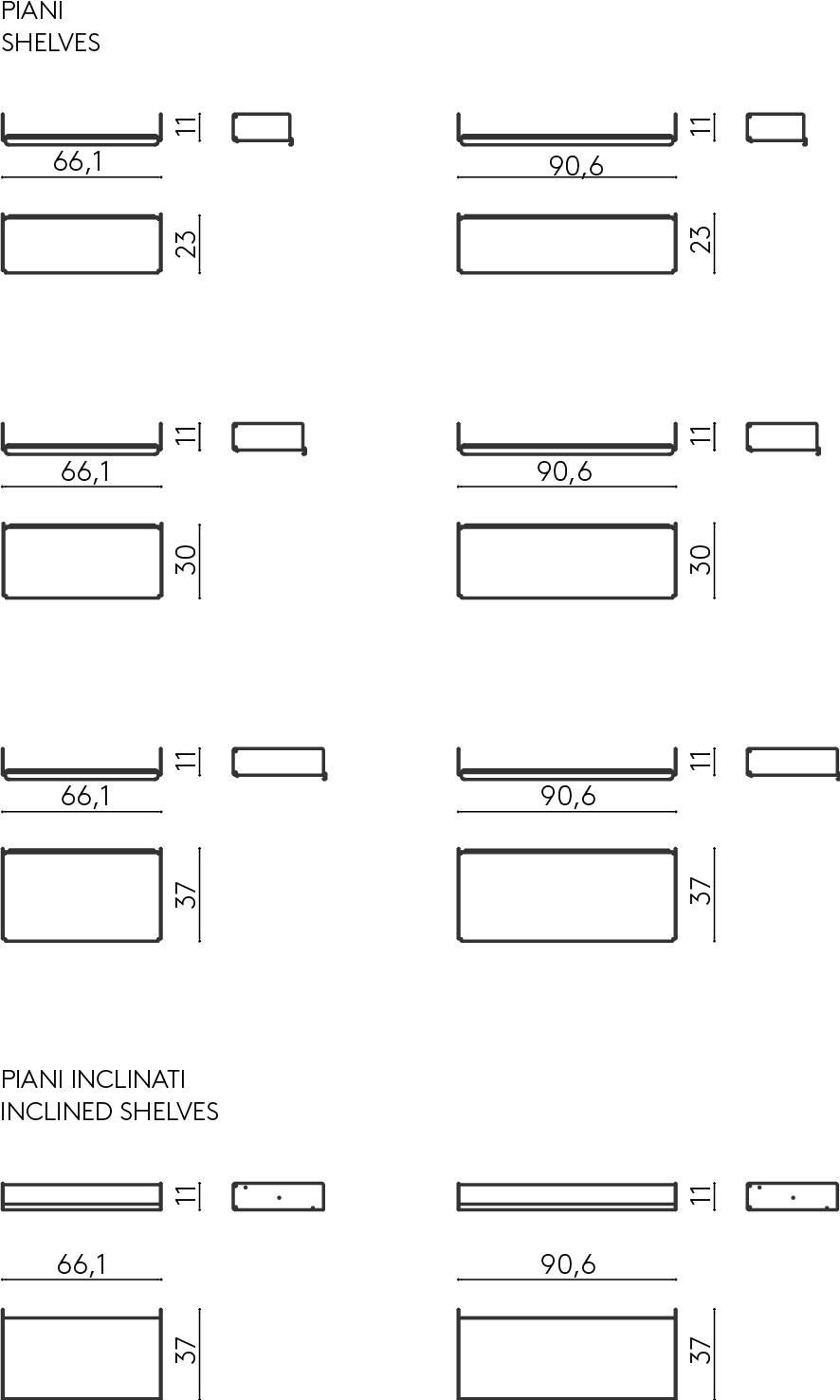 DE PADOVA Настенный или отдельно стоящий книжный шкаф из экструдированного алюминия sun-id-1415829 - Вид №14