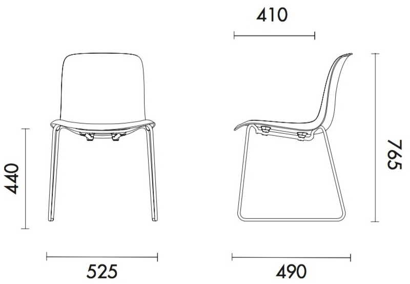 Grado Design Санный стул из полипропилена Every Eve-ch-04 - Вид №7