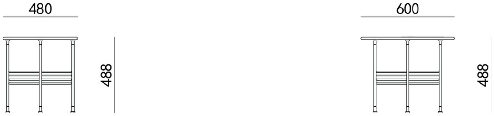 HC28 Cosmo Круглый деревянный журнальный столик с местом для хранения вещей  41c015 / 41c014  - Вид №1