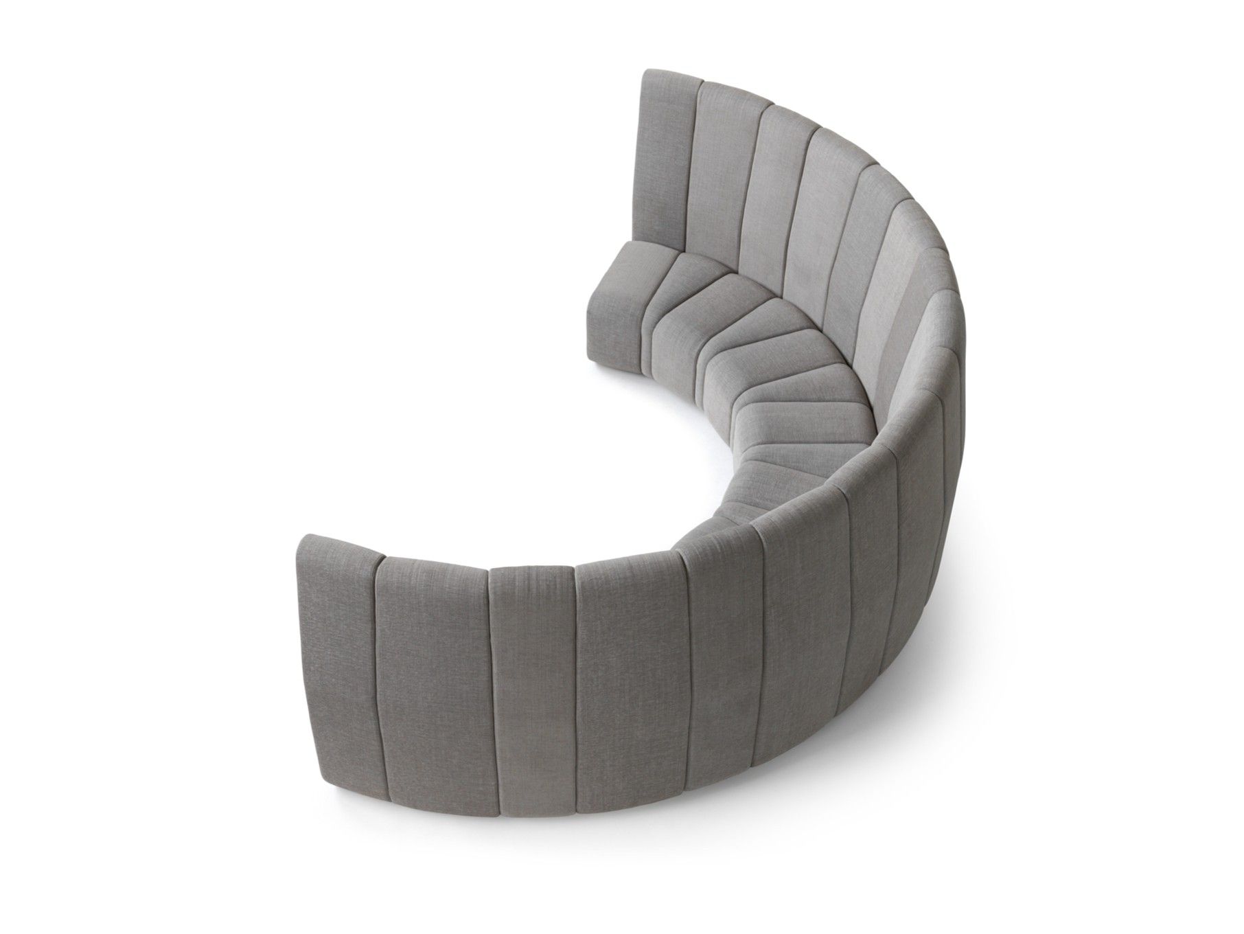 Модульный изогнутый тканевый диван с высокой спинкой Bla Station Bob ARCH-00076889 - Вид №1