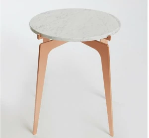 GABRIEL SCOTT Высокий круглый мраморный журнальный столик Prong