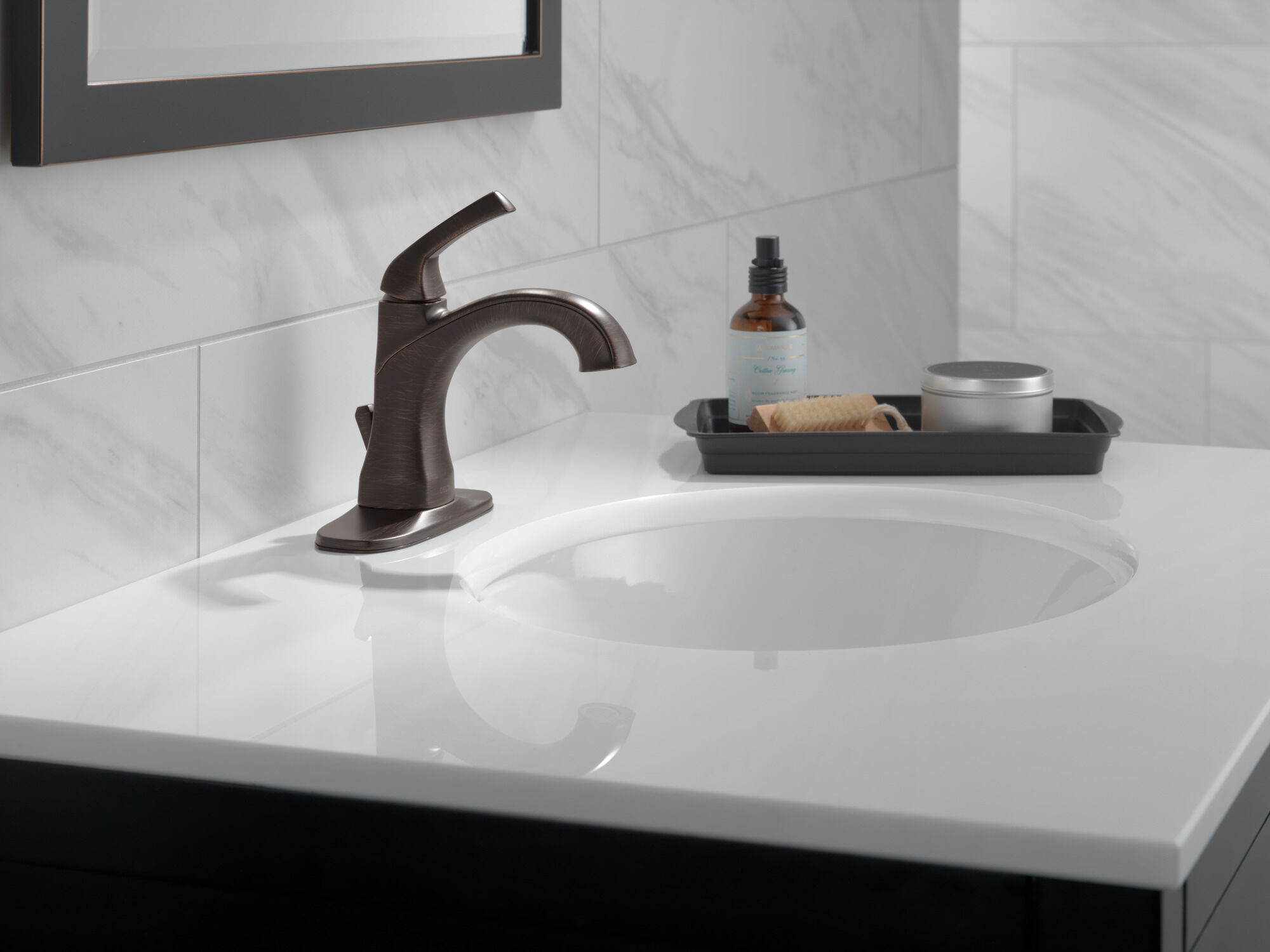 15770LF-RB Смеситель Centerset с одной ручкой Delta Faucet Portwood Венецианская бронза  - Вид №3