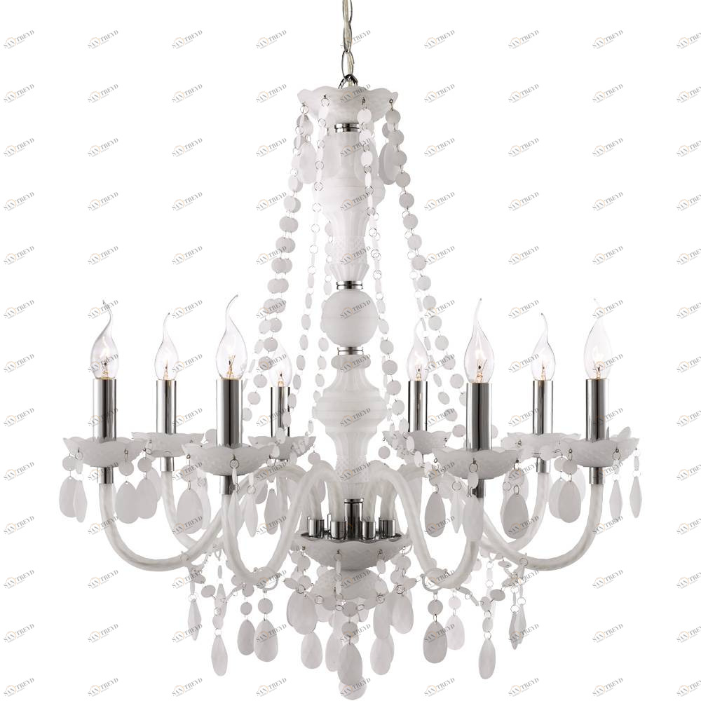 Люстра дизайнерская Ingratiate белая A8888LM-8WH ARTE LAMP ДИЗАЙНЕРСКИЕ, MORIS WHITE 056397 Белый 