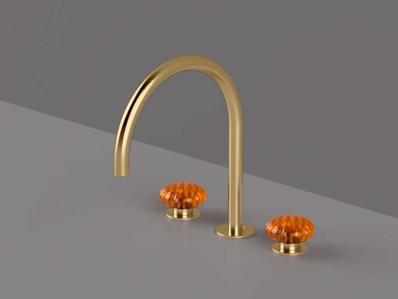 Смеситель для раковины с 3 отверстиями из нержавеющей стали без слива Radomonte Dorin ARCH-00107570 - Вид №7