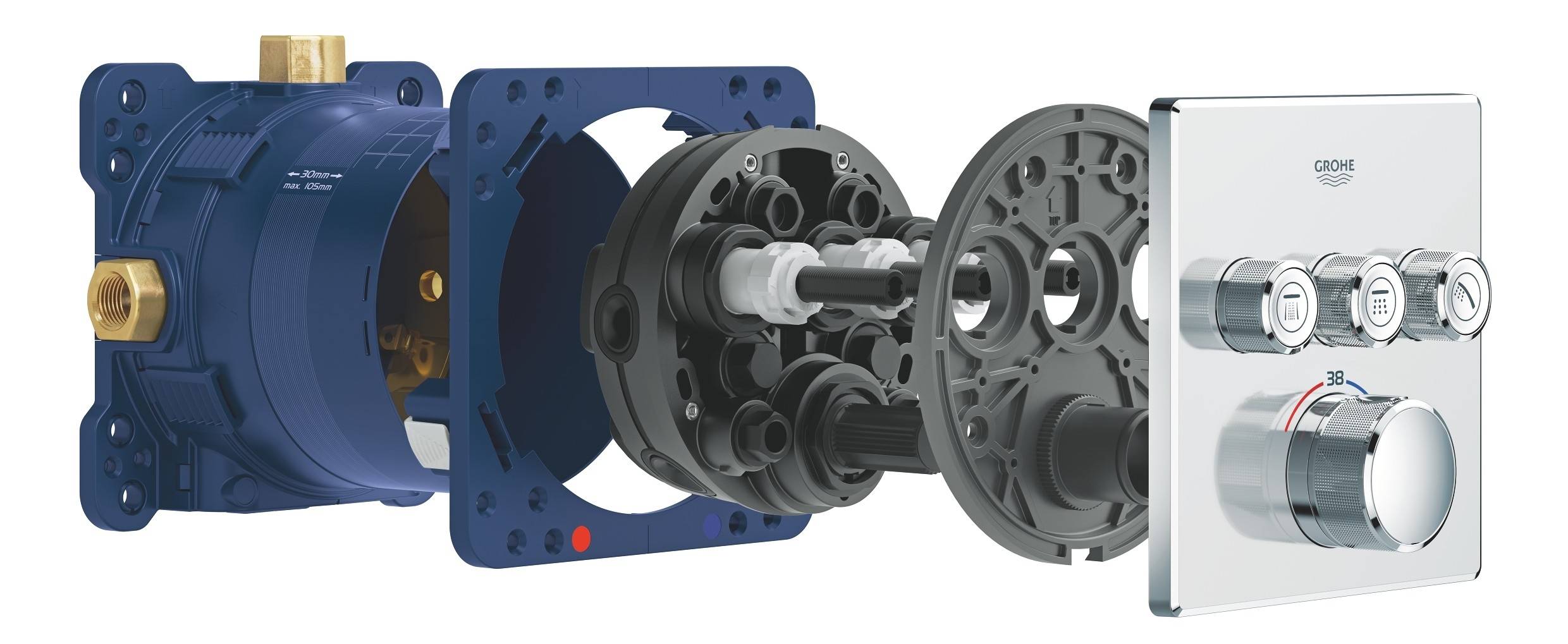 Готовый комплект для душа GROHE Grohtherm SmartControl (NSB0134-1) - Вид №5