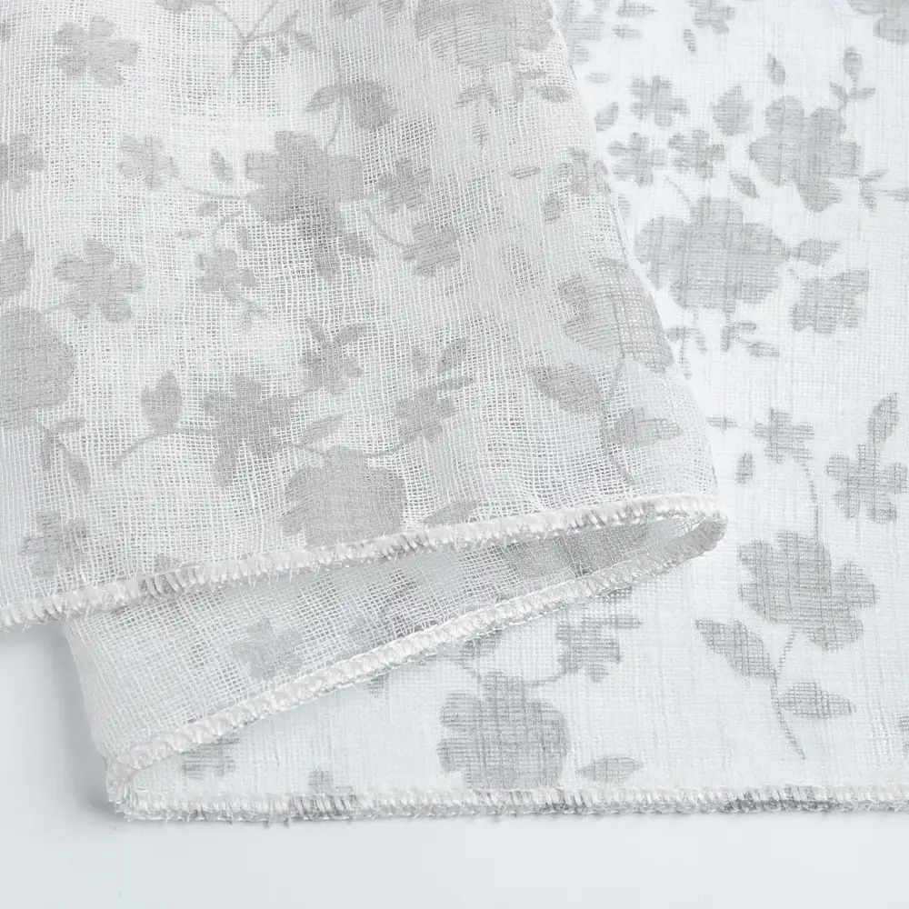 Тюль 1 м/п Цветы лен 280 см цвет белый TEX REPUBLIC STLM-2037982 - Вид №3