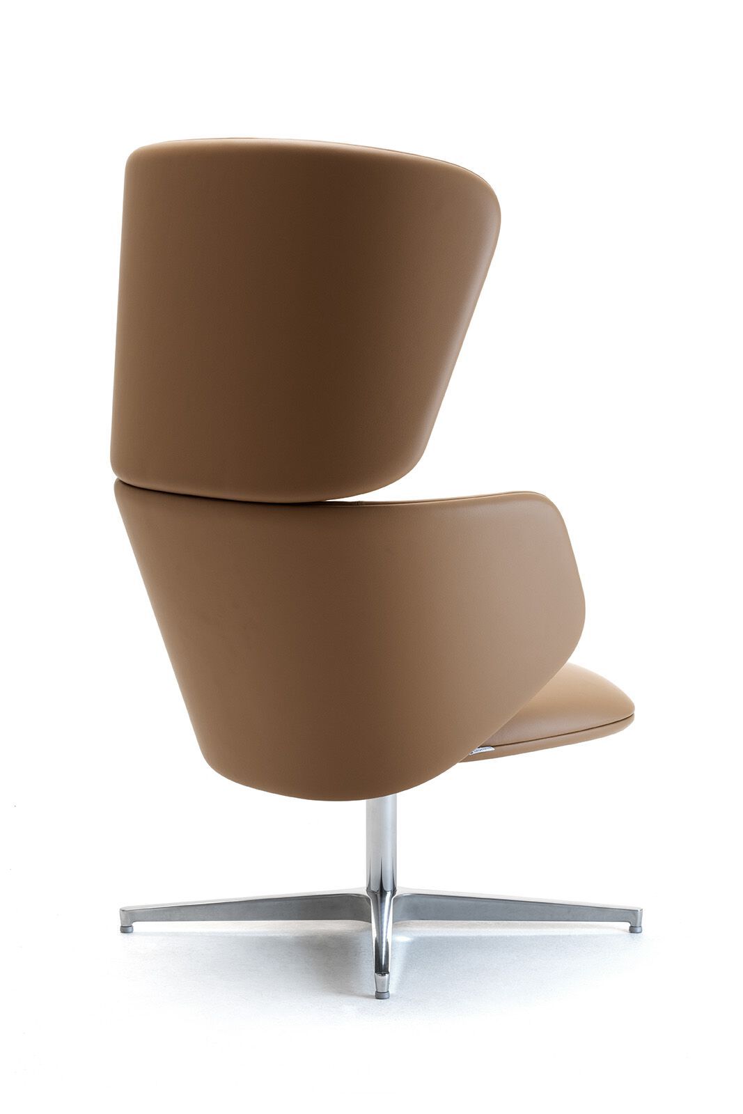 Кожаное вращающееся кресло с высокой спинкой для контракта Leyform Alisè Lounge ARCH-00064529 - Вид №6