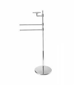 30052 Регулируемый стандарт с мыльницей и двумя полотенцесушителями. Bongio