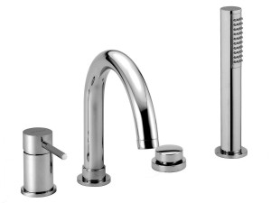 Встраиваемый смеситель для ванны с ручным душем