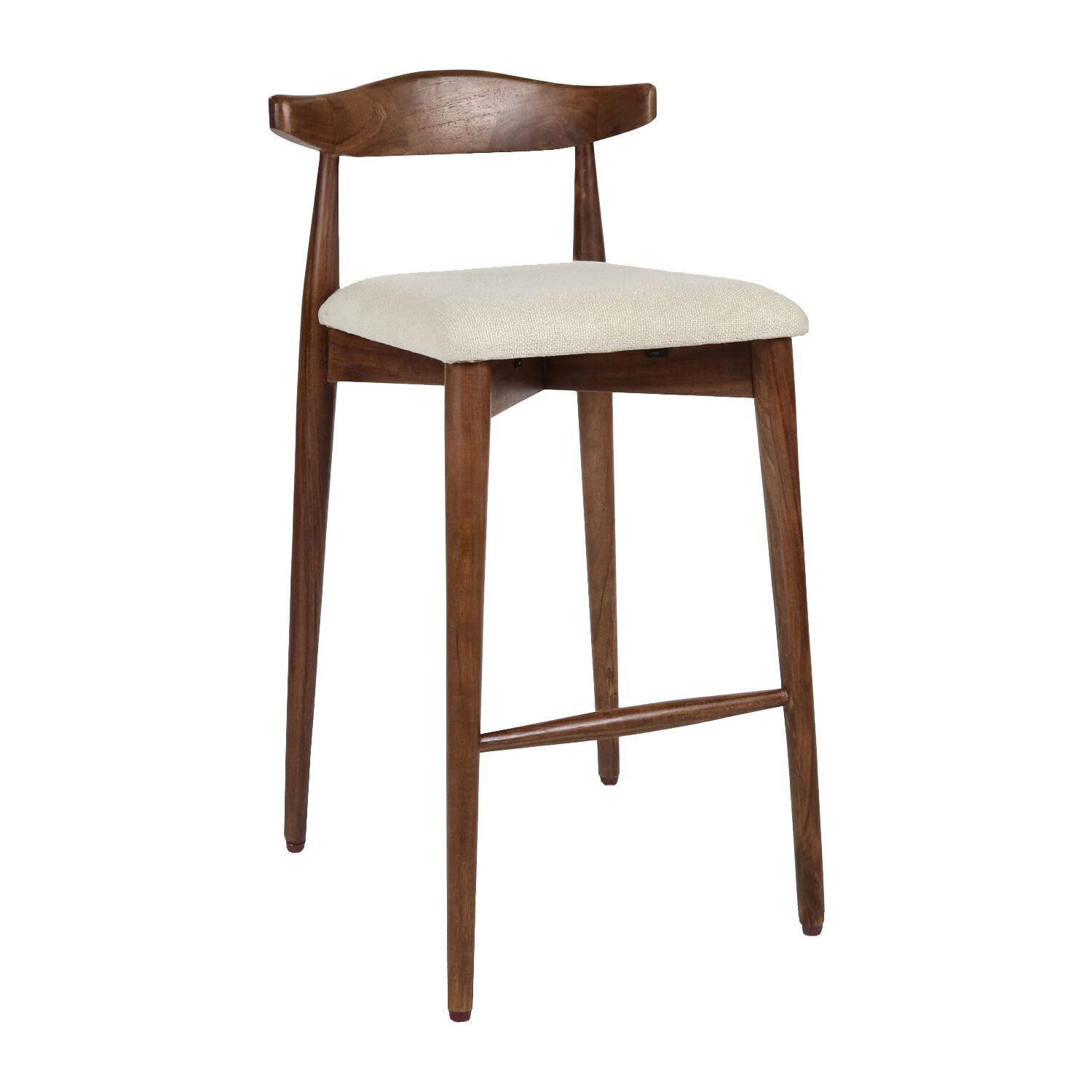 Высокий стул из акации с мягким сиденьем POMAX Madela ARCH-00090445 - Вид №16