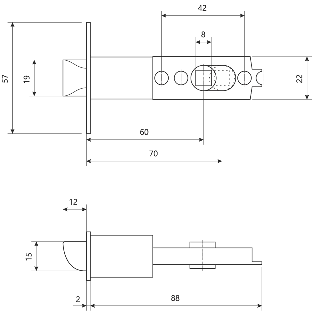 Ручка-кноб AVERS с фиксатором для межкомнатных дверей 18776018 STLM-0896347 - Вид №8