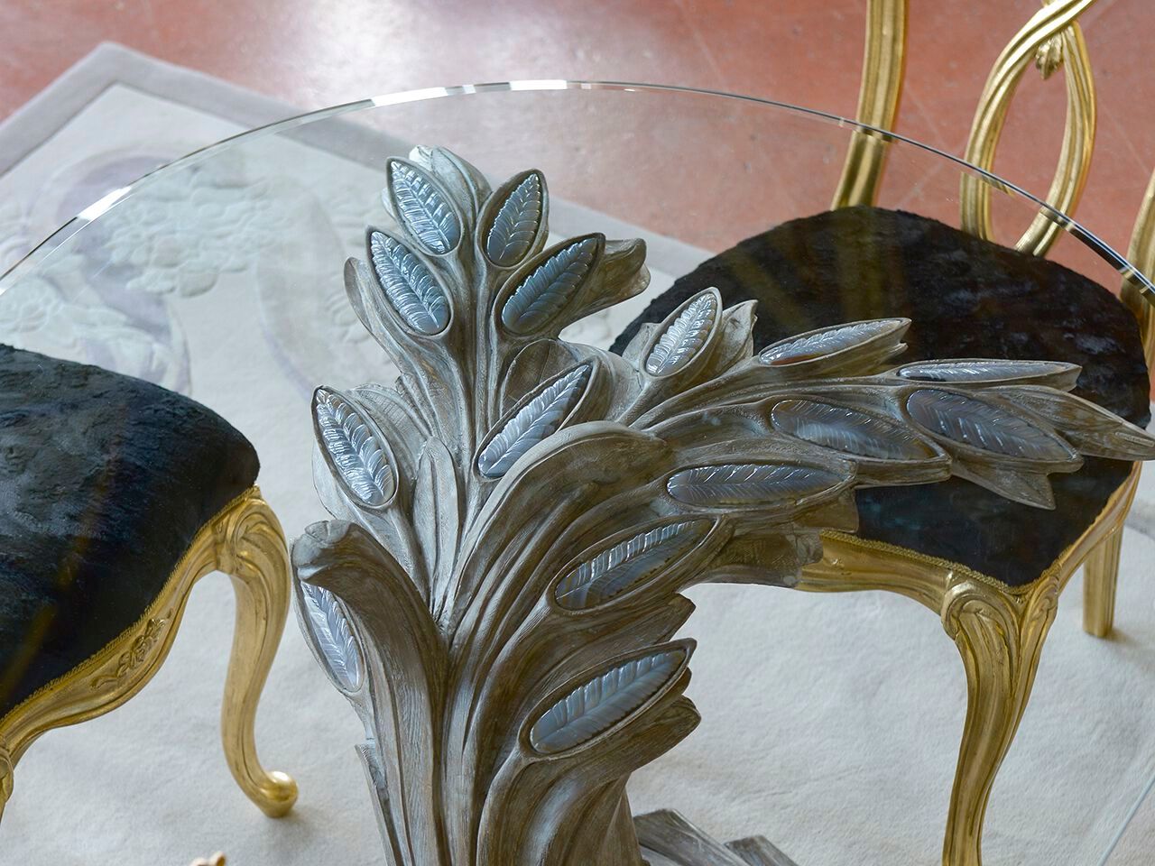 Овальный стол для гостиной из дерева и стекла SAVIO FIRMINO 1604 ARCH-00054076 - Вид №3