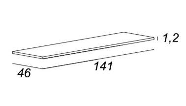 Мебель для ванной CEZARES BELLAGIO 140 Rovere Tabacco - Вид №13