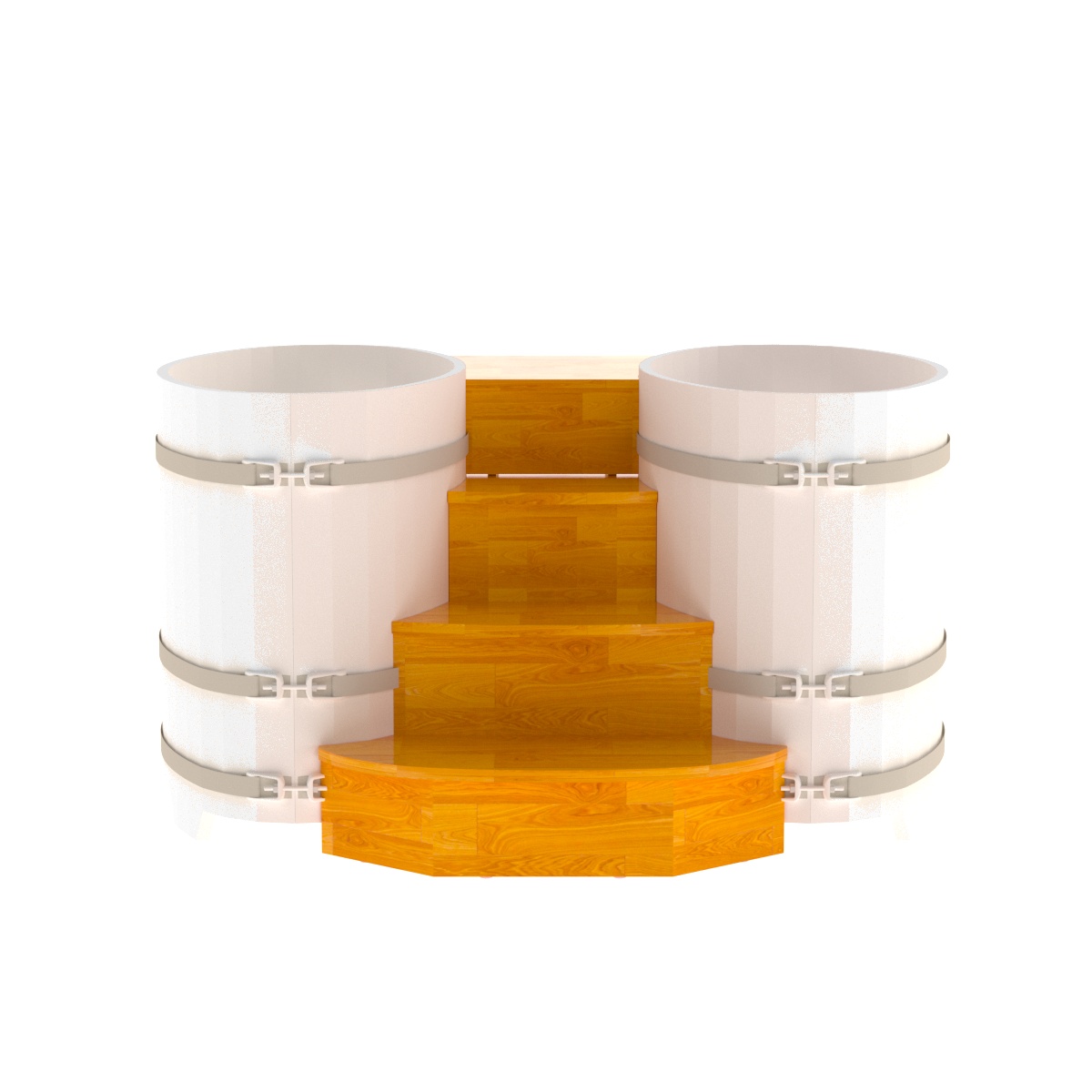 2328 Подиум на 2 купели 0,69х1,31 СЛ натуральный Alyarus  - Вид №1