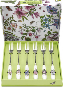 10627378 Portmeirion Вилка десертная Portmeirion Ботанический сад 15см, сталь нержавеющая Сталь нержавеющая