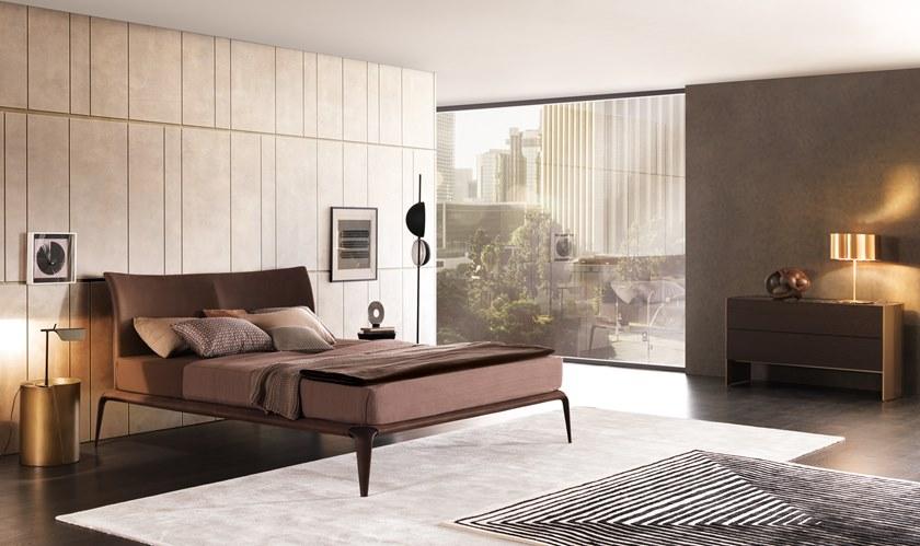 MisuraEmme Двуспальная кровать из ткани Misuraemme sun-id-1454756 - Вид №3