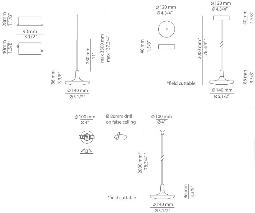 Estiluz Светодиодная подвесная лампа Button T-3302 - Вид №14