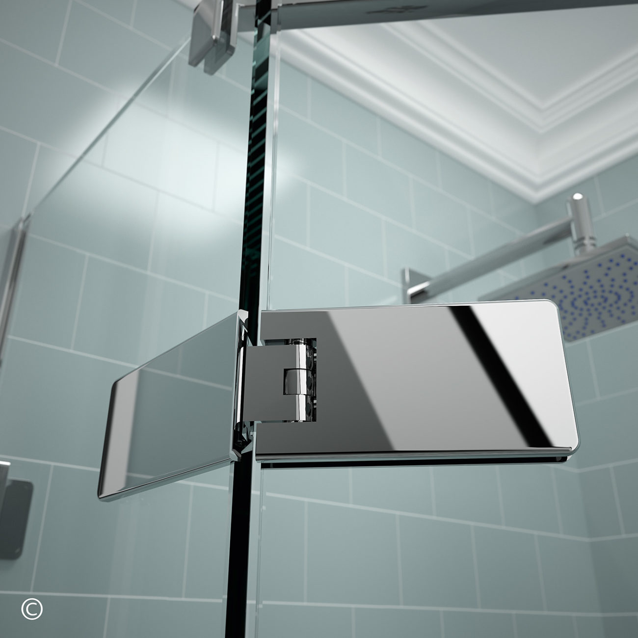 Душевой уголок GHI1490H L или R Merlyn Arysto Хромированный  - Вид №1