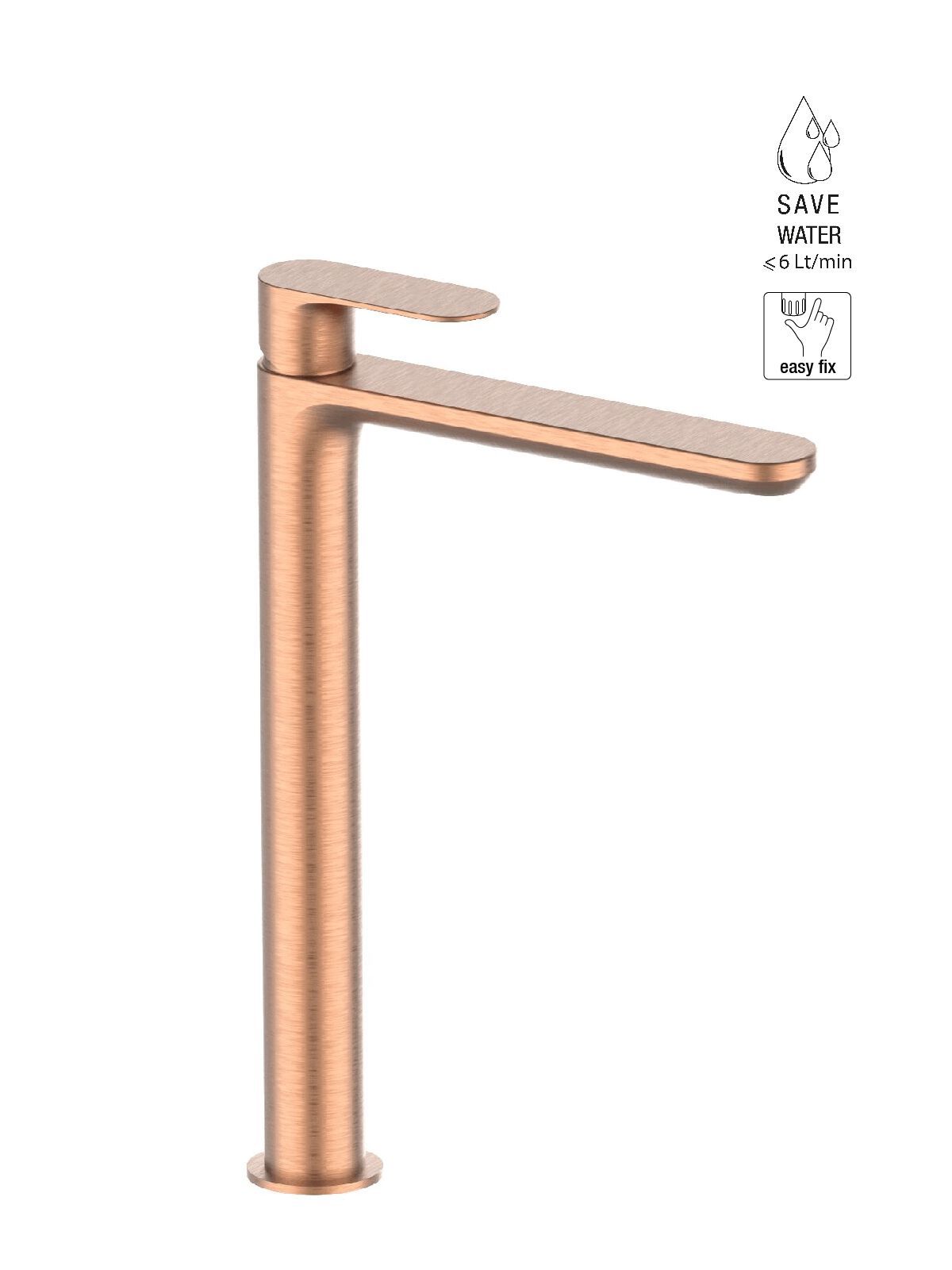 Смеситель для раковины с высоким верхом без слива Rubinetterie Frattini Lea ARCH-00052952 - Вид №3