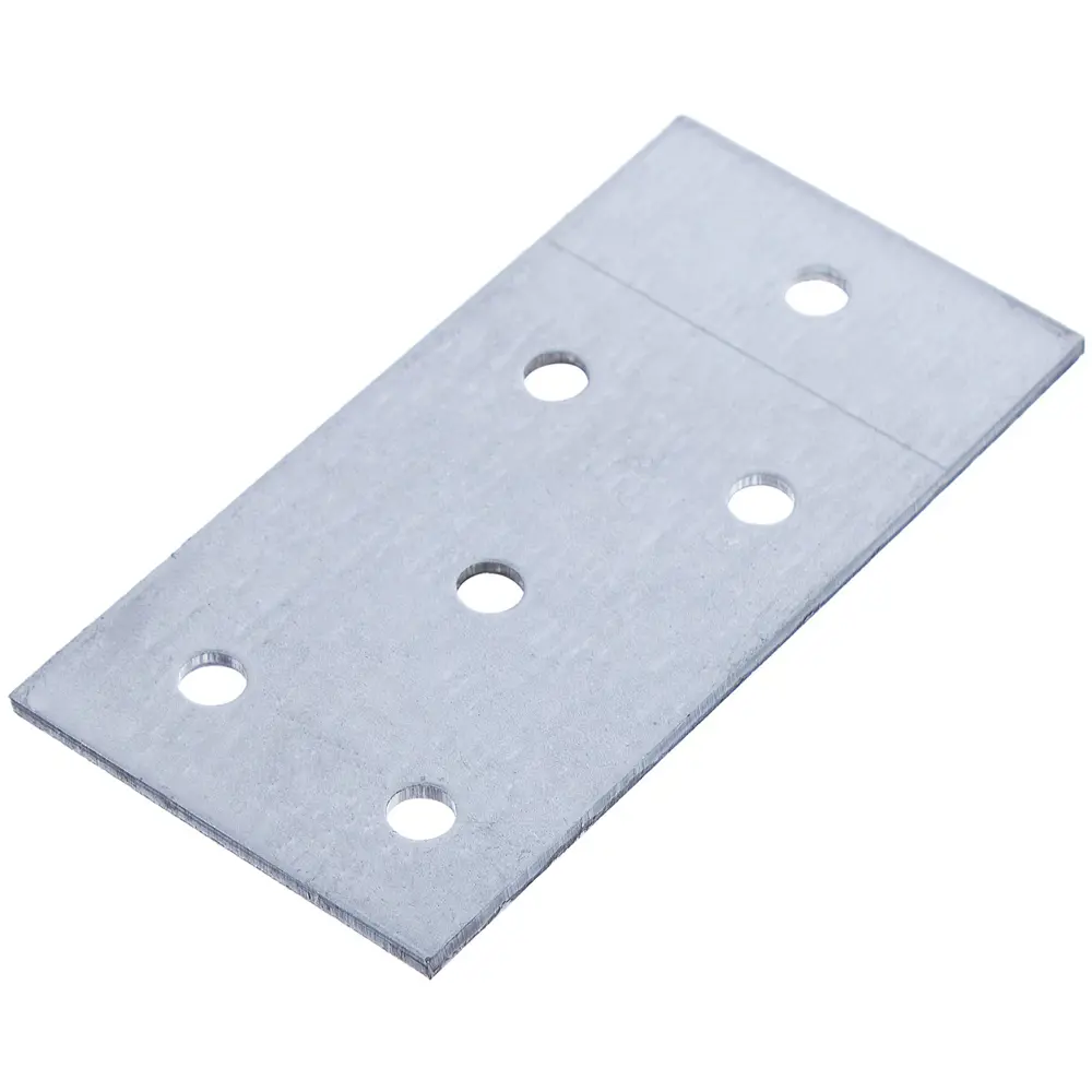 Пластина соединительная 80х40х2 мм, оцинкованная сталь КРЕПКО-НАКРЕПКО STLM-2196155