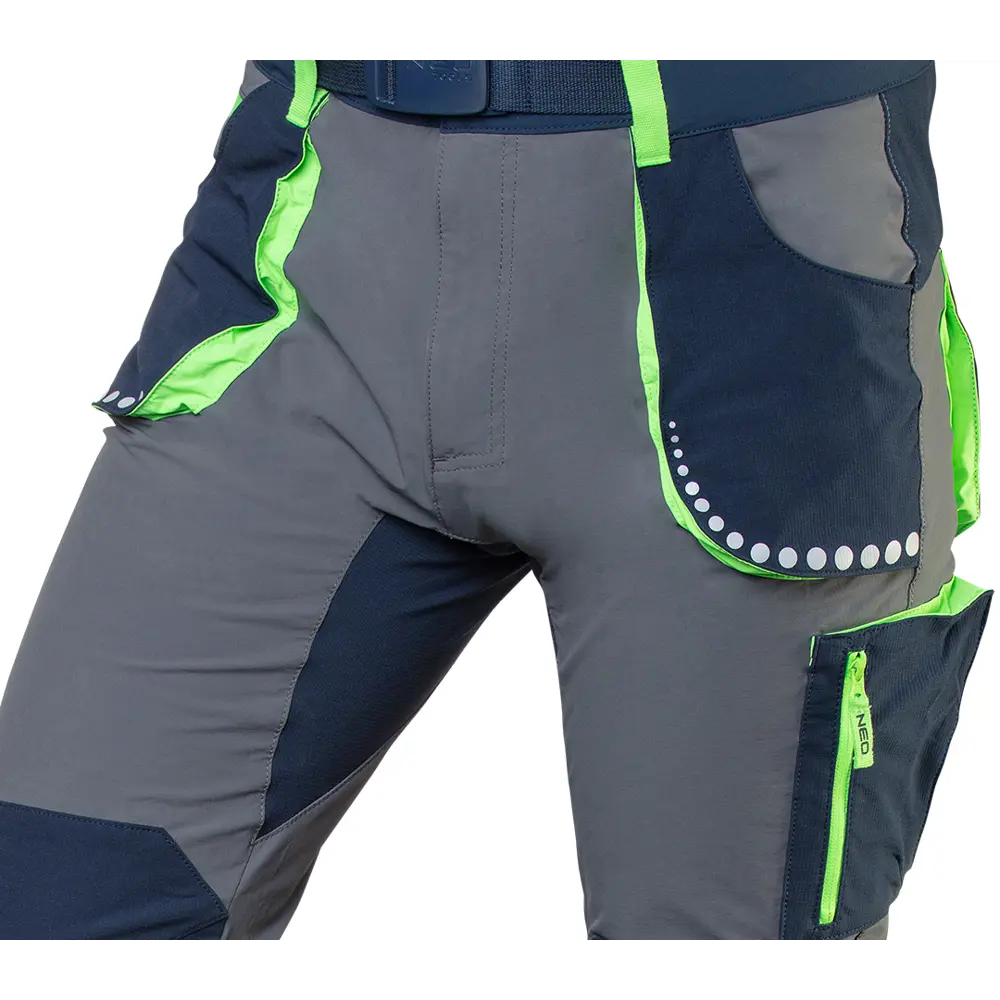 Брюки рабочие Neo Tools Premium серые/темно-синие/зеленые размер XXL рост 187-190 STLM-2074739 - Вид №1