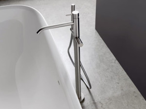 Напольная ванна из нержавеющей стали с ручным душем