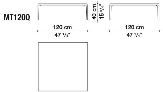 B&B Italia Прямоугольный стеклянный журнальный столик Michel sun-id-1448577 - Вид №2